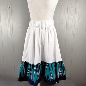 Vintage 80s Square Dancing Skirt S/‎ M White Rodeo Western Rockabilly Swing